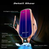 10W SMART CLAMPING 360 ROTATE CAR WIRELESS CHARGER